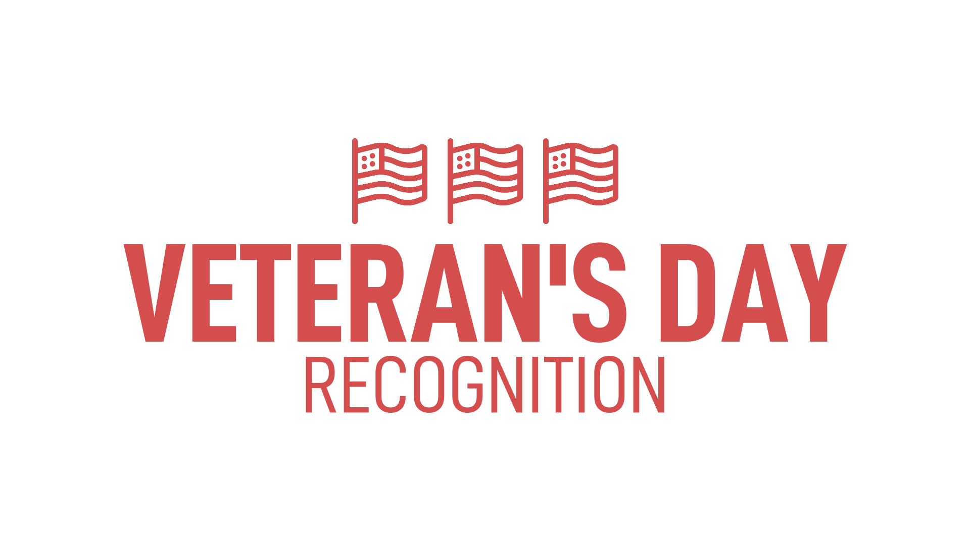Veteran's Day Recognition