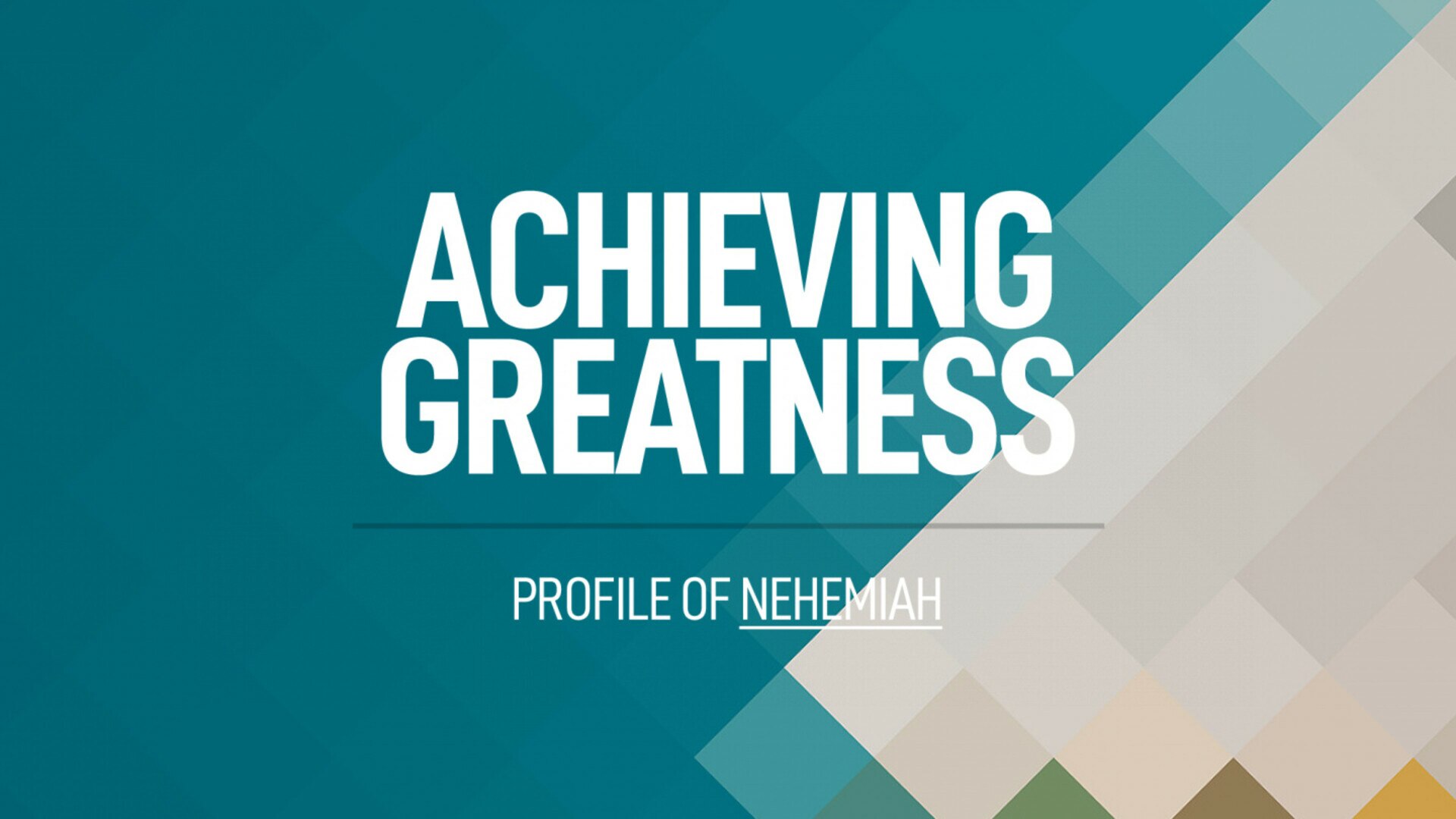 Achieving Greatness