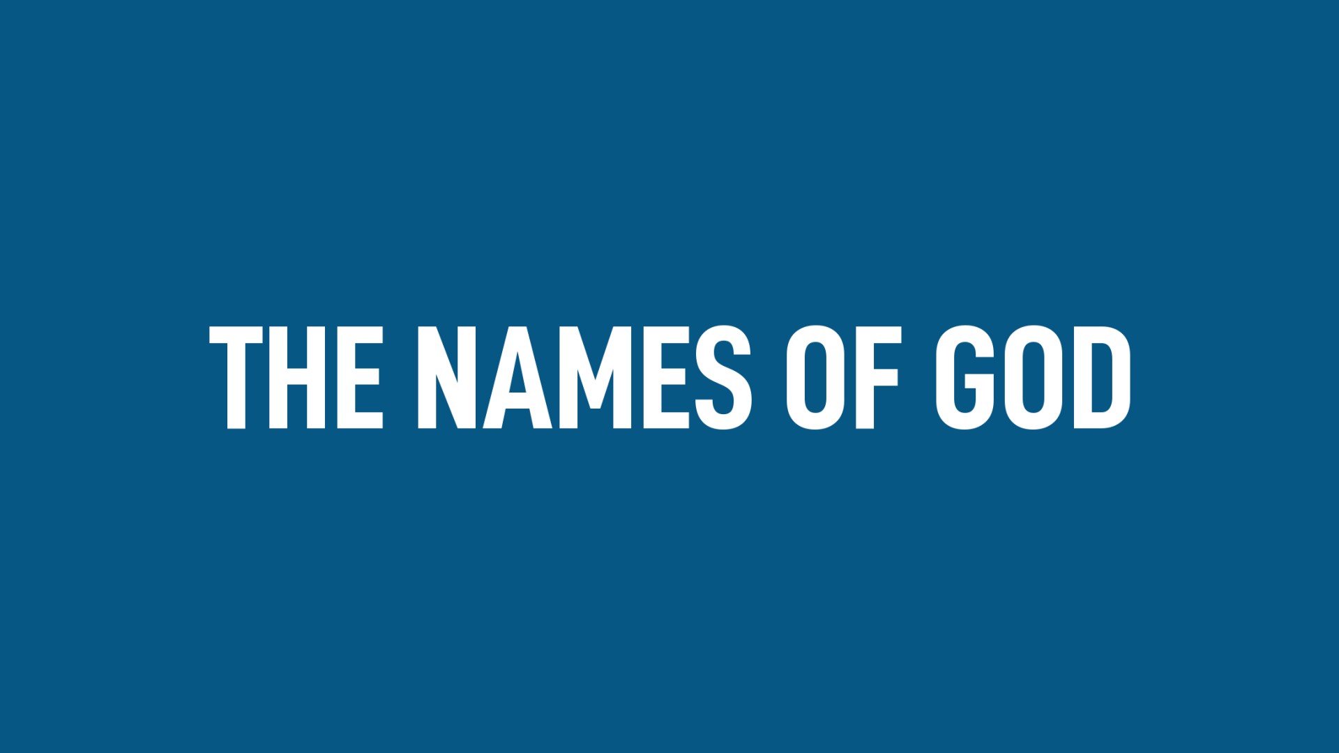 The Names of God
