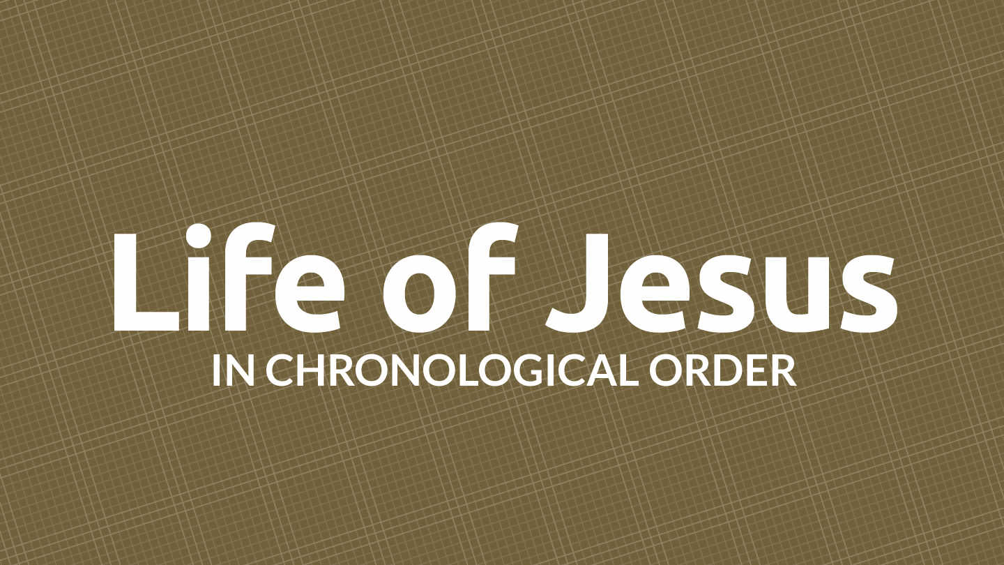 Life of Jesus in Chronological Order